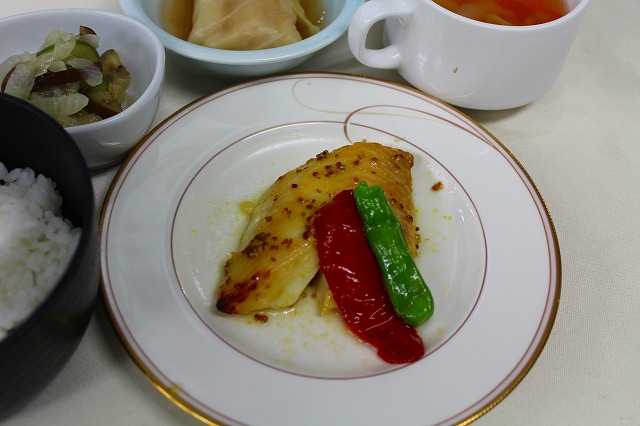 カレイのマスタード焼き