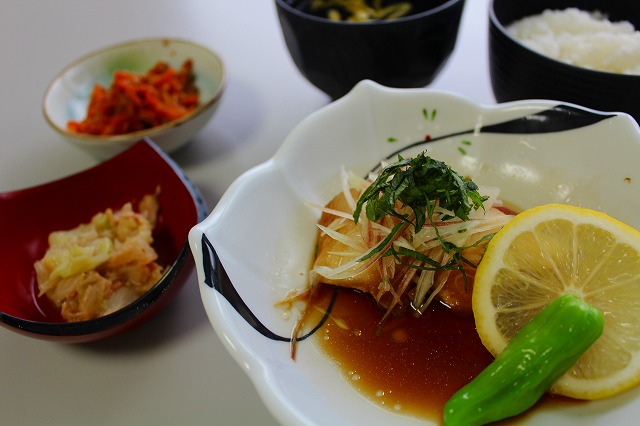 カレイと茗荷のさっぱり煮