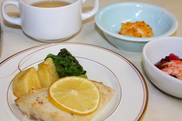 カジキのレモンバジル焼き