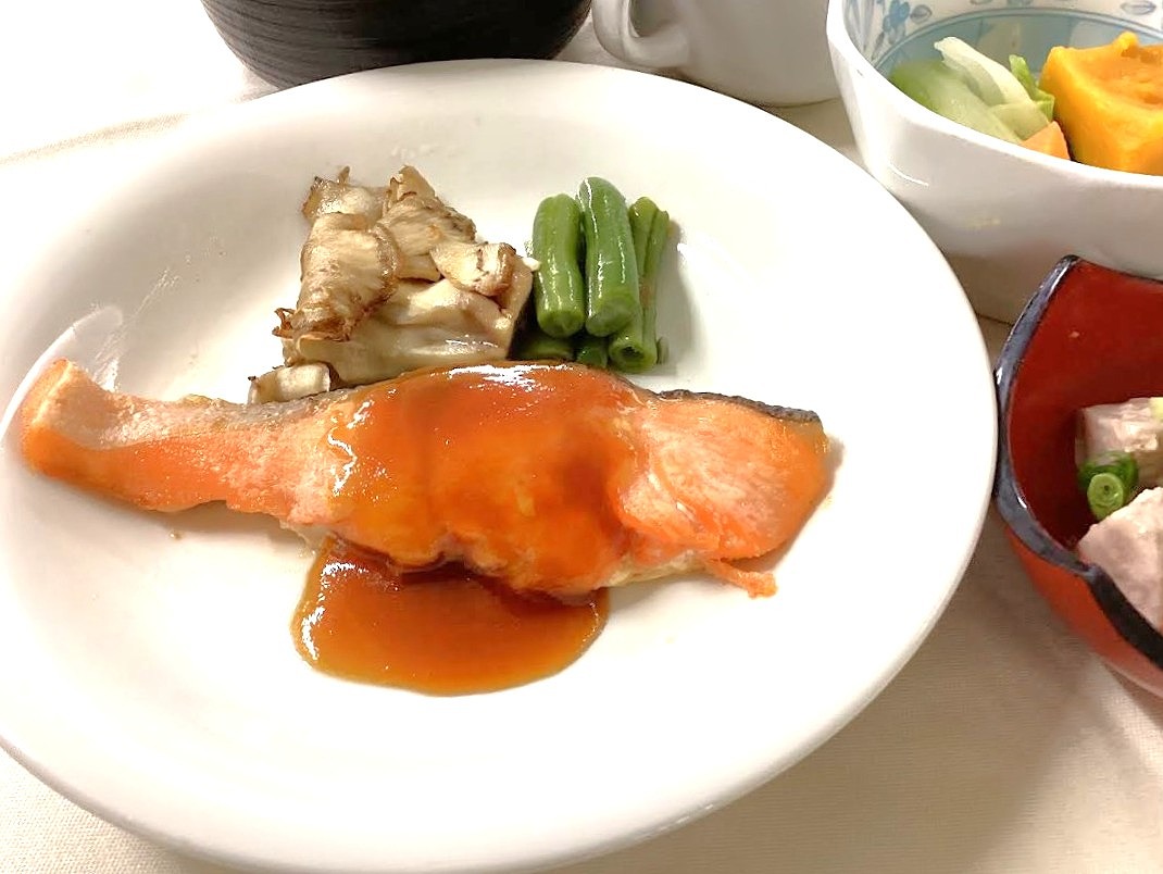 鮭ときのこのバター醤油焼き