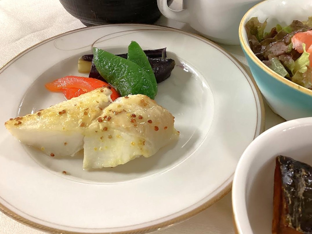 カレイのマスタード焼き