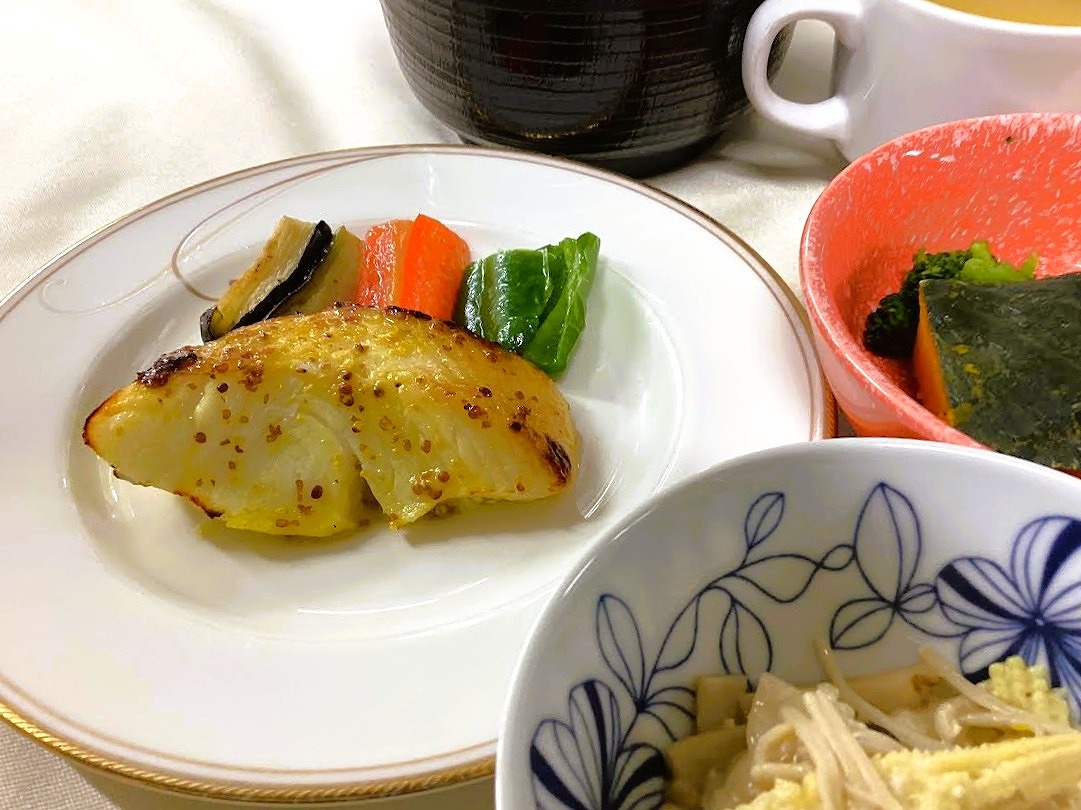 カレイのマスタード焼き