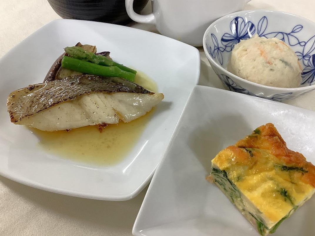 スズキの焦がしバターソテー