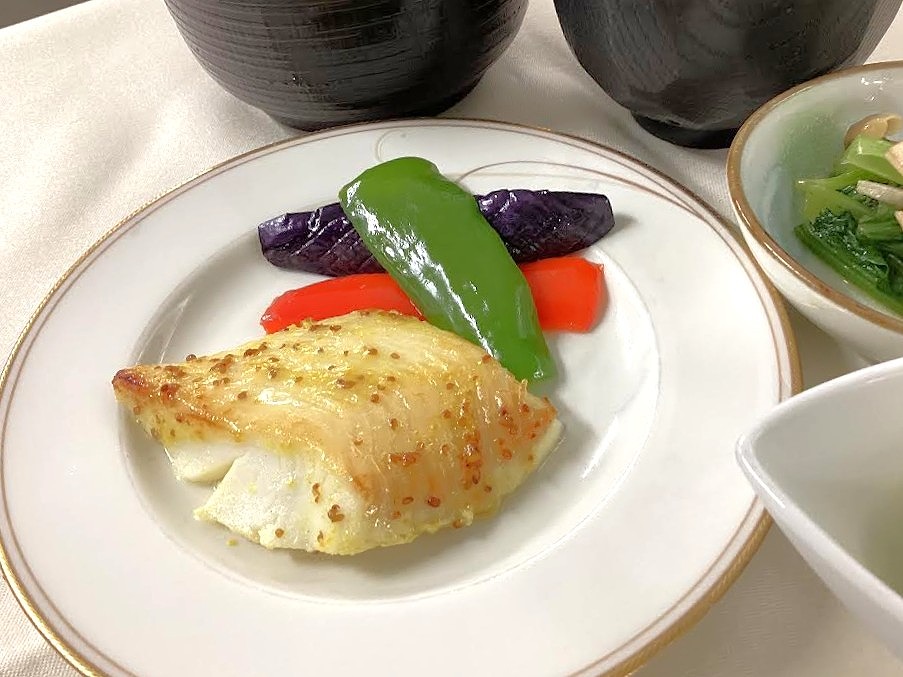 カレイのマスタード焼き