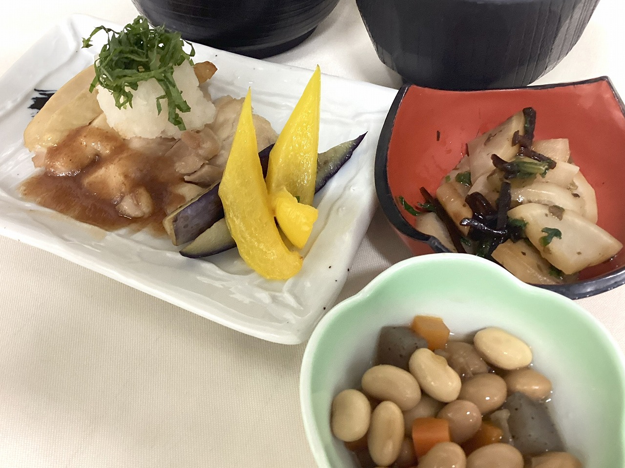 鶏肉の梅だれかけ