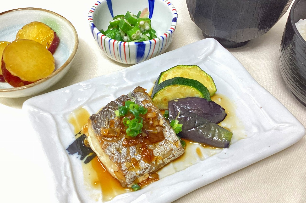 太刀魚の葱醤油焼き