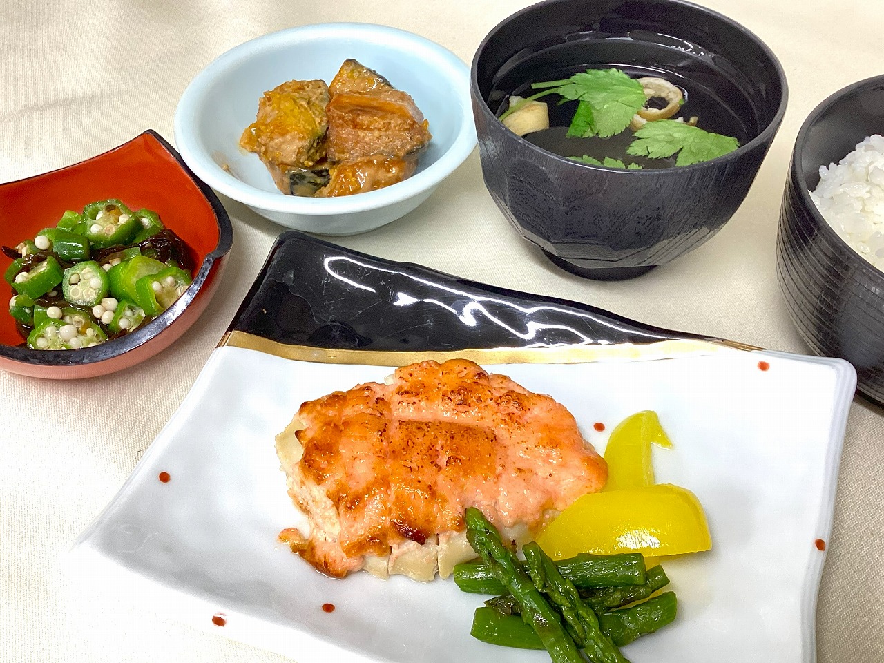 鶏肉の明太マヨ焼