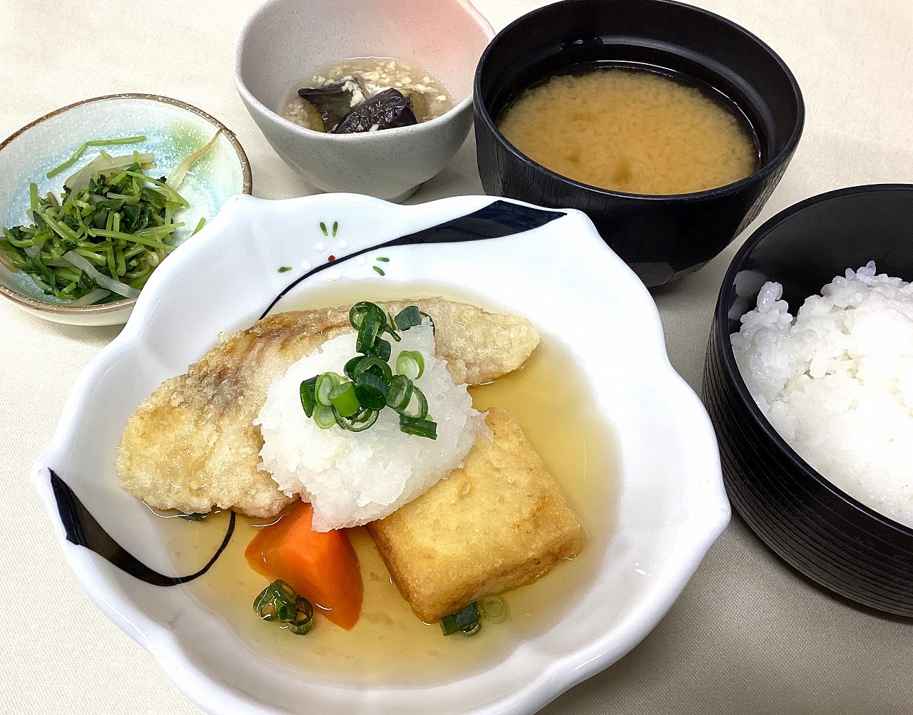 鱈と豆腐の揚げ出し