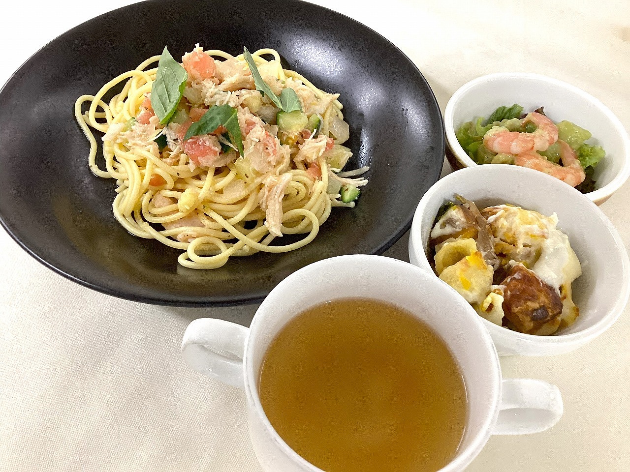 トマトの冷製パスタ