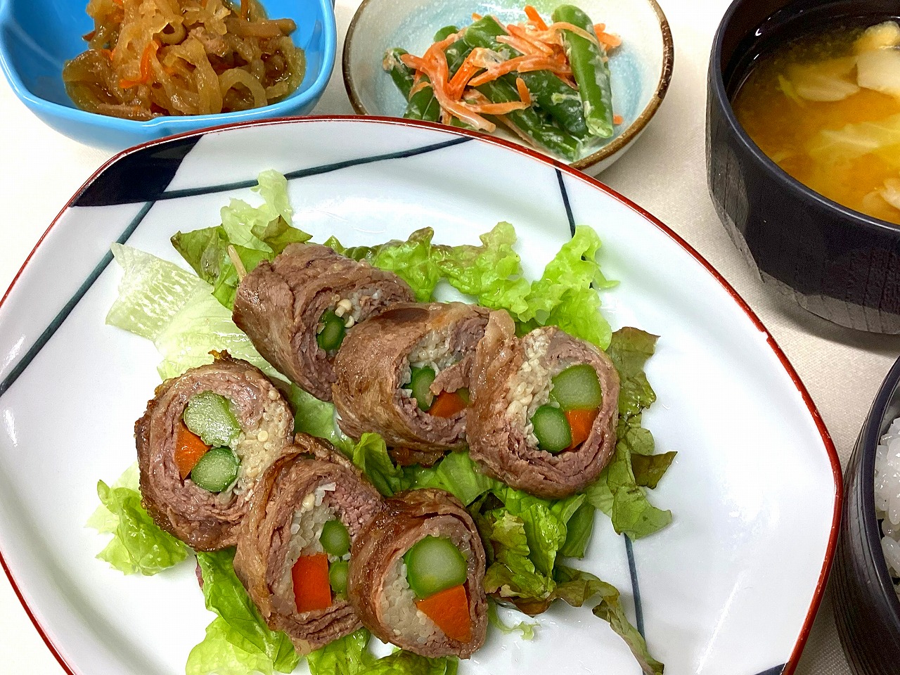 牛肉の野菜巻き