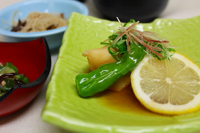 カレイと茗荷のさっぱり煮