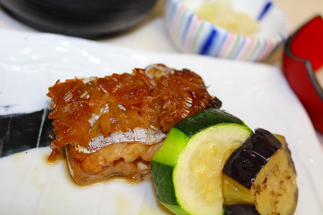 太刀魚の葱醤油焼き