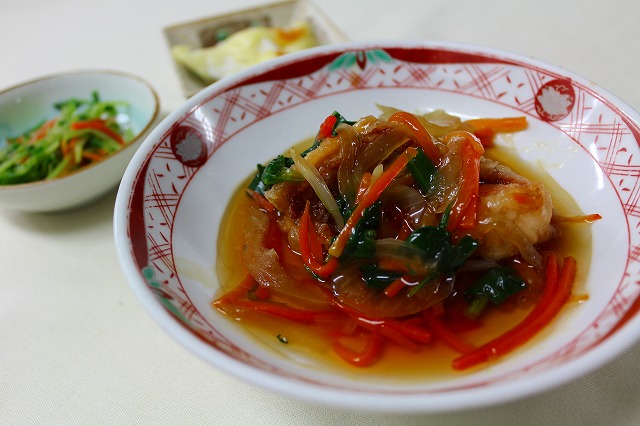 赤魚の野菜あんかけ