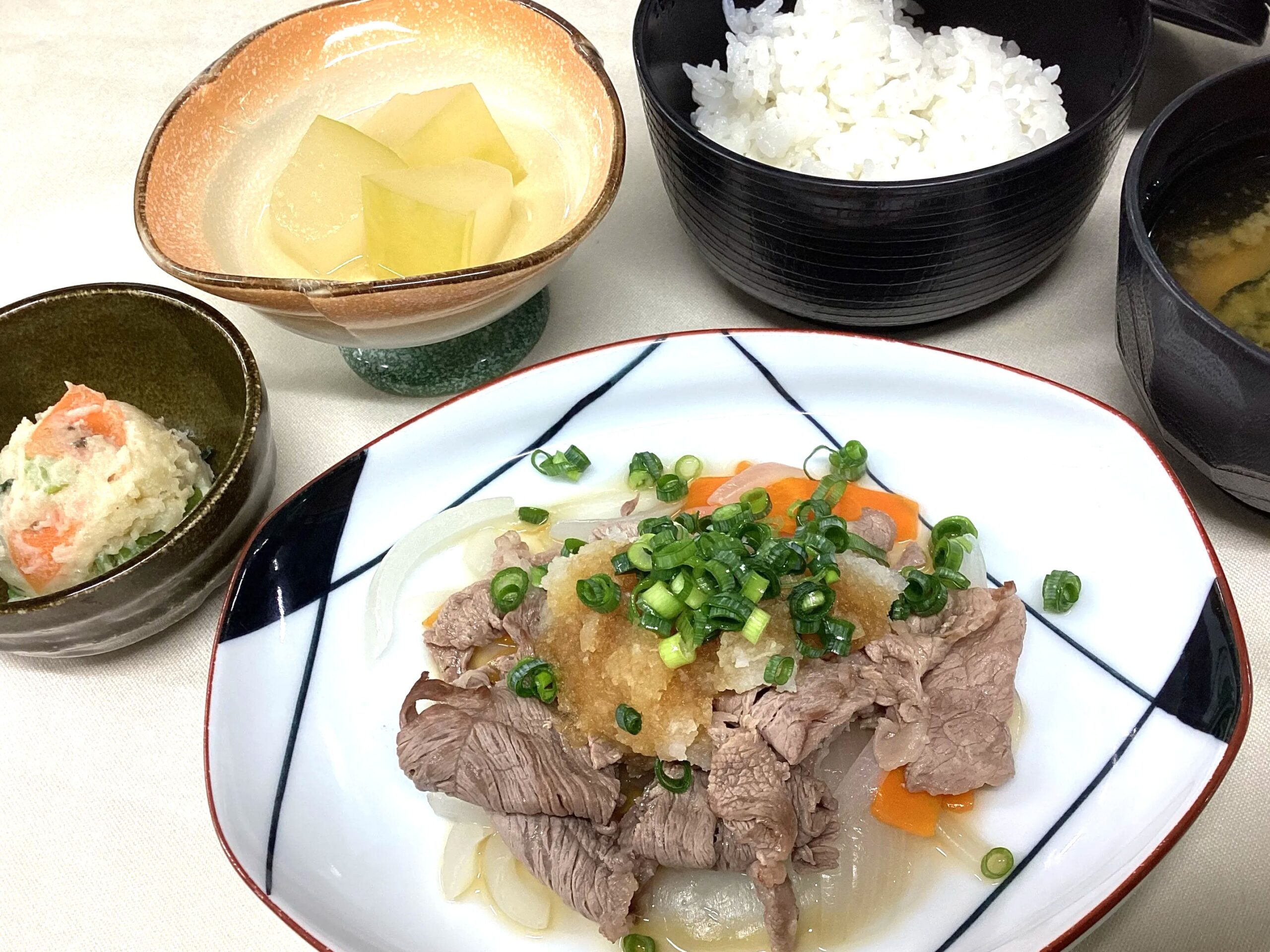 牛肉のネギおろし