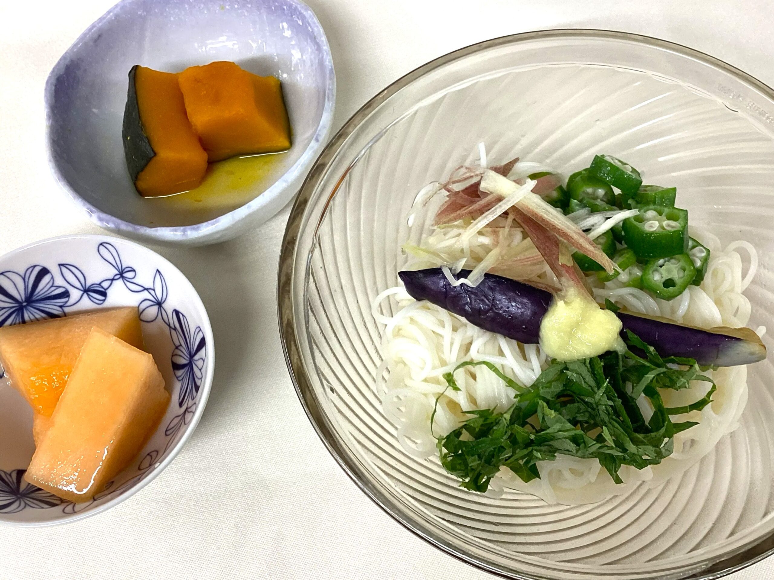 茄子と大葉のさっぱりそうめん