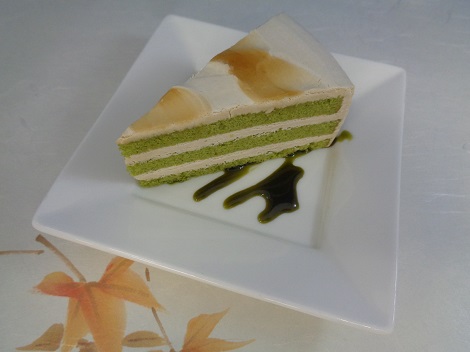 フェアおやつ～黒みつ抹茶ケーキ～
