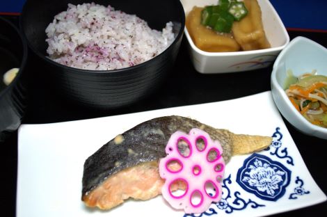 ゆかりごはん＆鮭の西京焼き