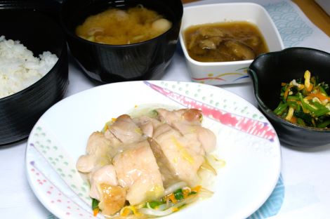 鶏肉の葱ソース