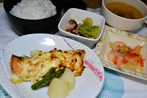 鮭のオニオンマヨ焼き